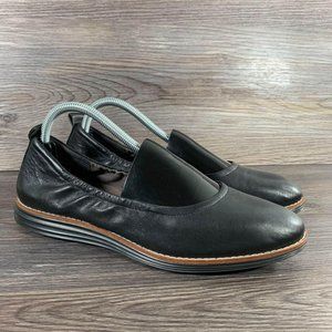 Cole Haan Original Grand Black Leather Ballet Flats Women’s Size 10